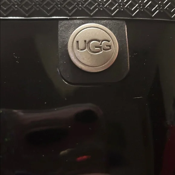 UGG rain boots, black.  Like new. Size 8 - Picture 6 of 11